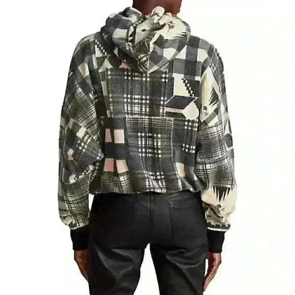 NEW! Polo Ralph Lauren Women's S Fleece Patchwork Hoodie NWT $168 - Picture 4 of 4